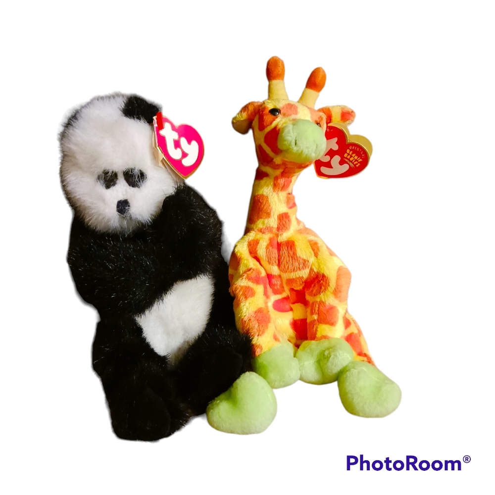 Retired Beanie Babies, Set Of Two